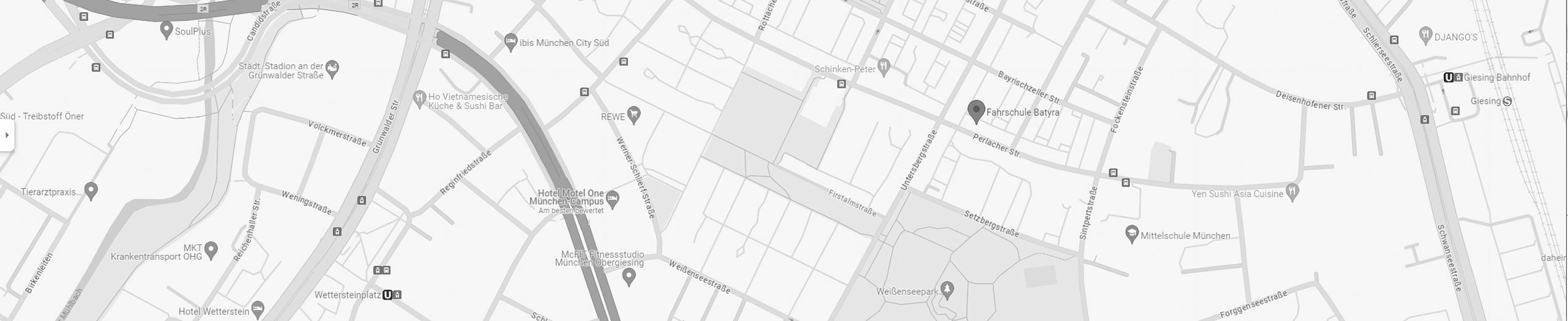 Fahrschule Batyra in München Google Map